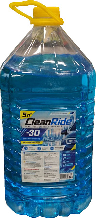 Жидкость стеклоомывающая Clean Ride -30, 5 л Жидкость стеклоомывающая Clean Ride -30, 5 л